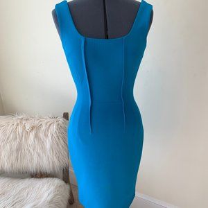 Turquoise Blue Calvin Klein Stretch Dress, sz 4-6